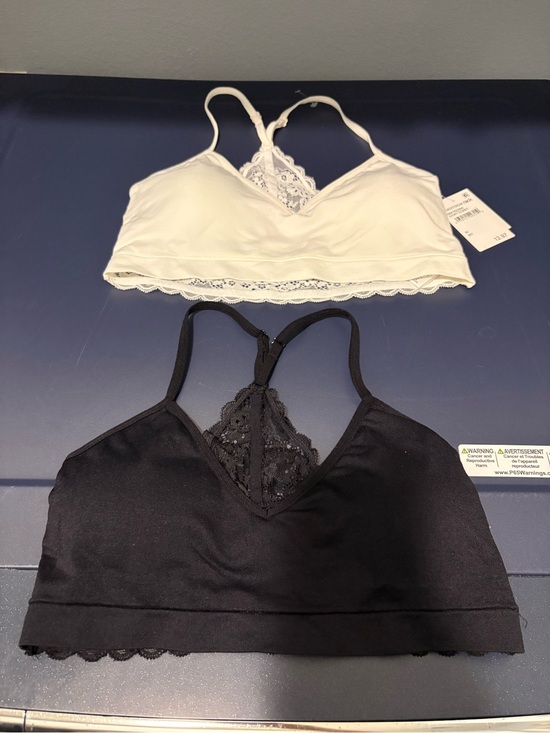 Abound Other - Abound Lace Racerback Bralettes - Black & White